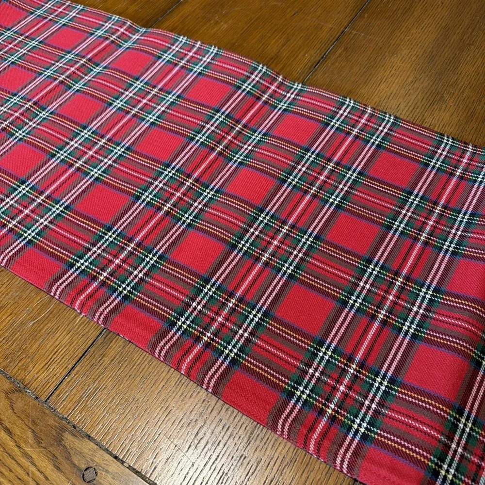Tartan Plaid Christmas Table Runner New 100% Cotton Washable 13